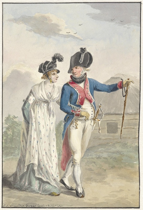 Jan Anthonie Langendijk - Bataafse officier der 1ste Halve Brigade, 1801
