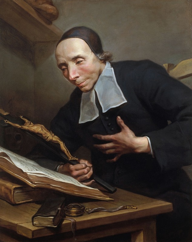 Jean Restout the Younger - L’abbé Tournus (1672-1733) en prière.