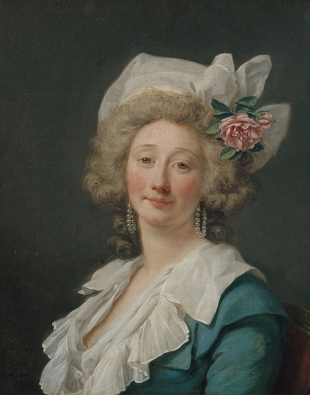 Jean-François Gilles Colson - Portrait de femme.