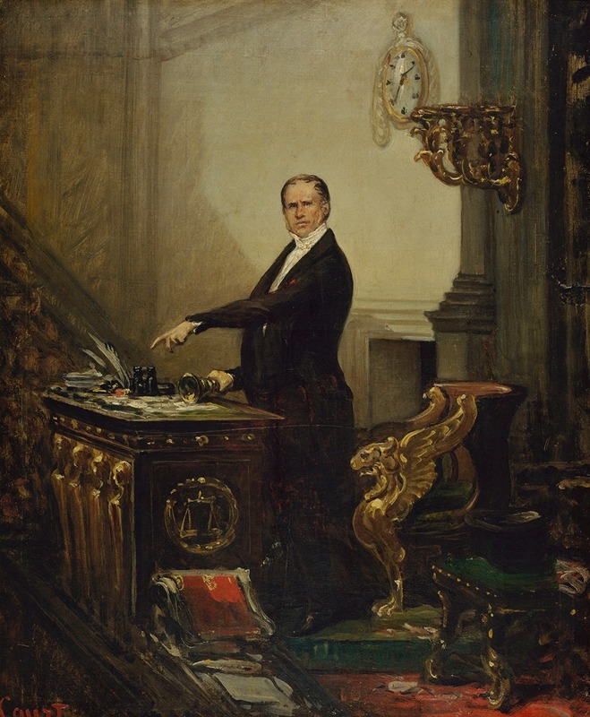 Joseph-Désiré Court - Portrait d’André Dupin (1783-1865), président de l’Assemblée législative en 1850.