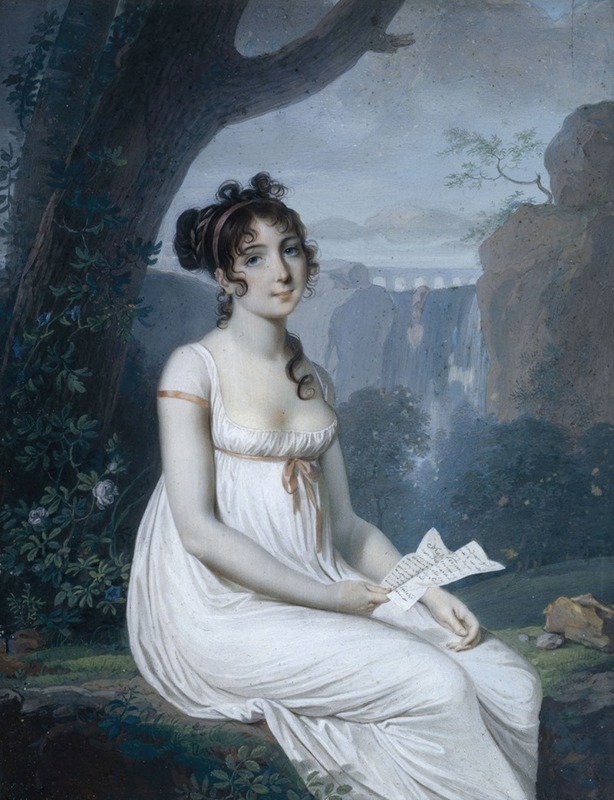 Joseph-Marie Bouton - Portrait présumé de la cantatrice Carolina Bianchi