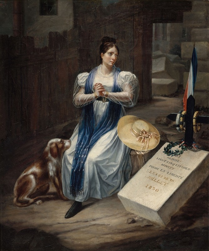 L. S. Jean - La Femme au chien