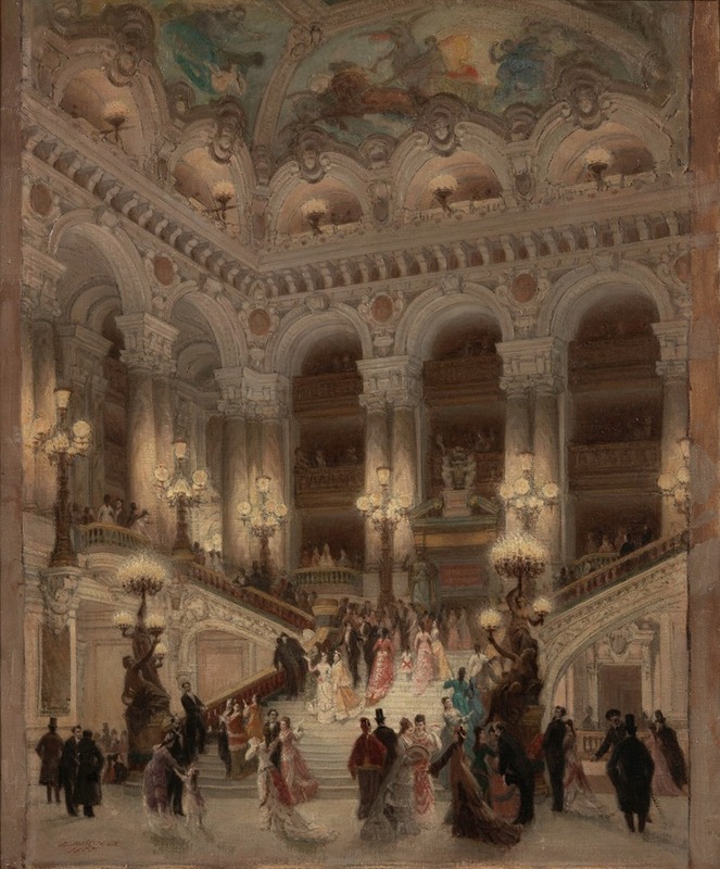 Louis Béroud - L’escalier de l’Opéra