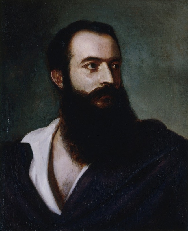 Louis Buchheister - Portrait de Felice Orsini (1819-1858), terroriste