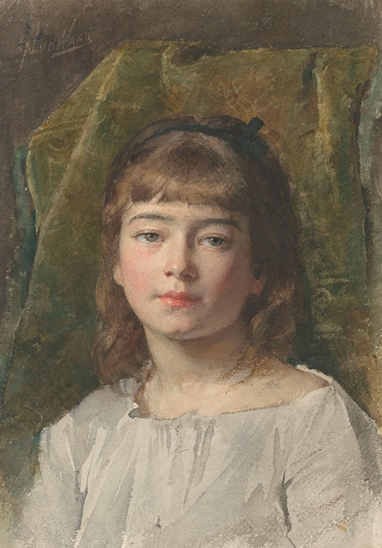 Nicolaas van der Waay - Portret van een onbekend meisje
