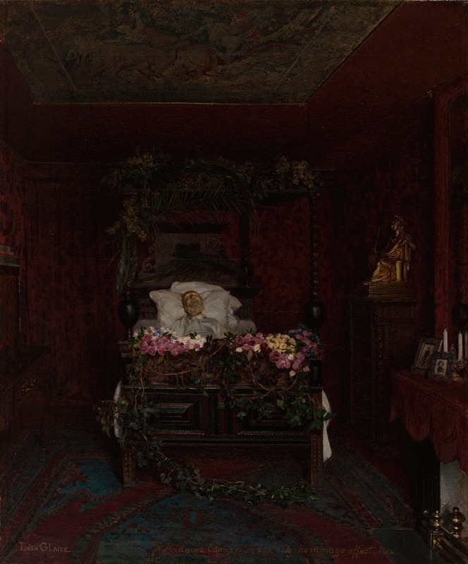Pierre Paul Léon Glaize - Victor Hugo sur son lit de mort