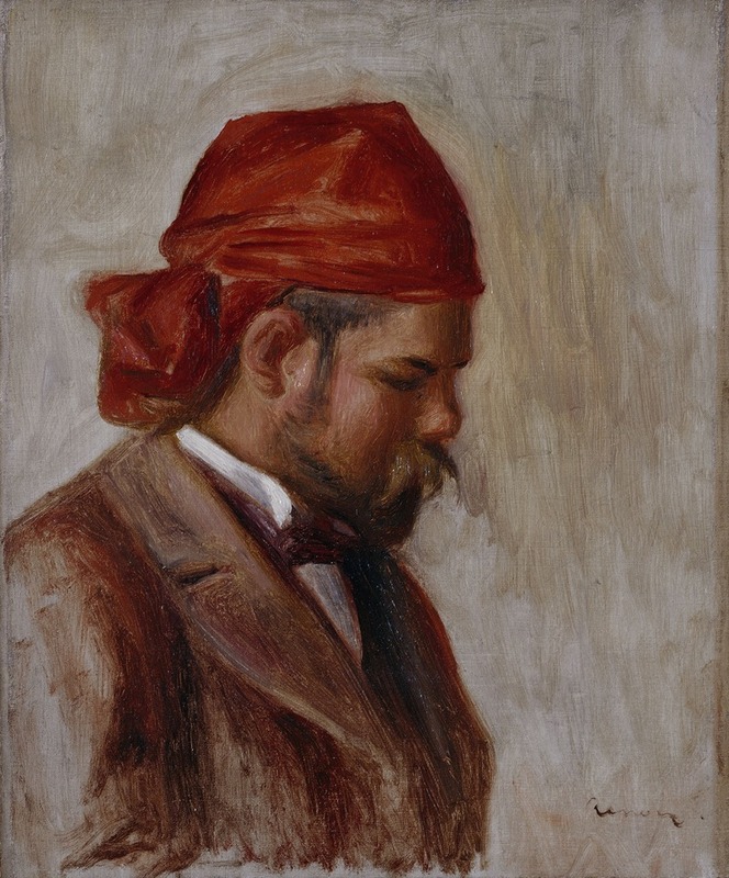 Pierre-Auguste Renoir - Portrait d’Ambroise Vollard au foulard rouge