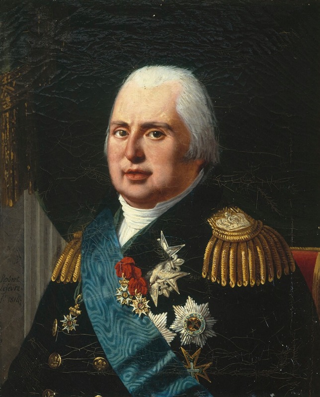 Robert Jacques François Lefèvre - Portrait de Louis XVIII (1755-1824), roi de France