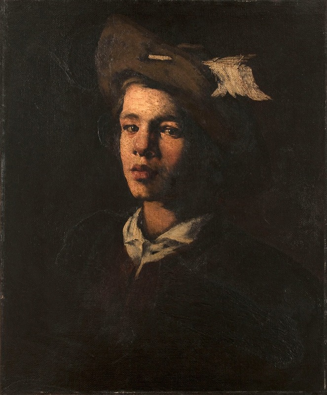 Théodule Ribot - Jeune homme au chapeau