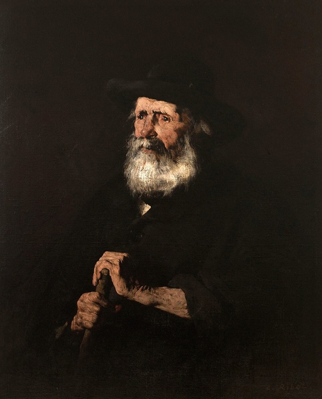 Théodule Ribot - Portrait d’un vieillard
