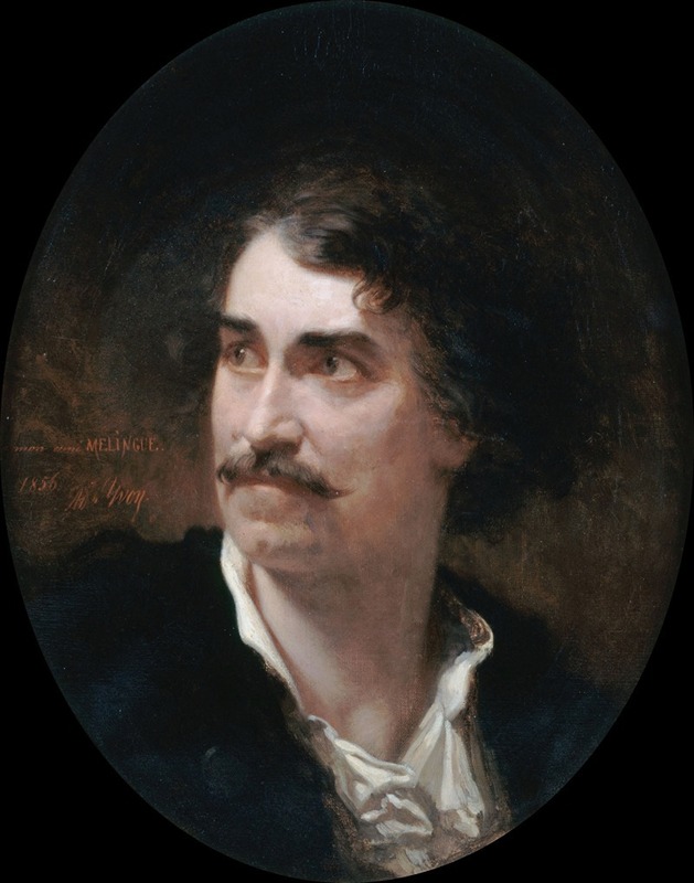 Adolphe Yvon - Portrait d’Étienne Mélingue (1808-1875), acteur et sculpteur.