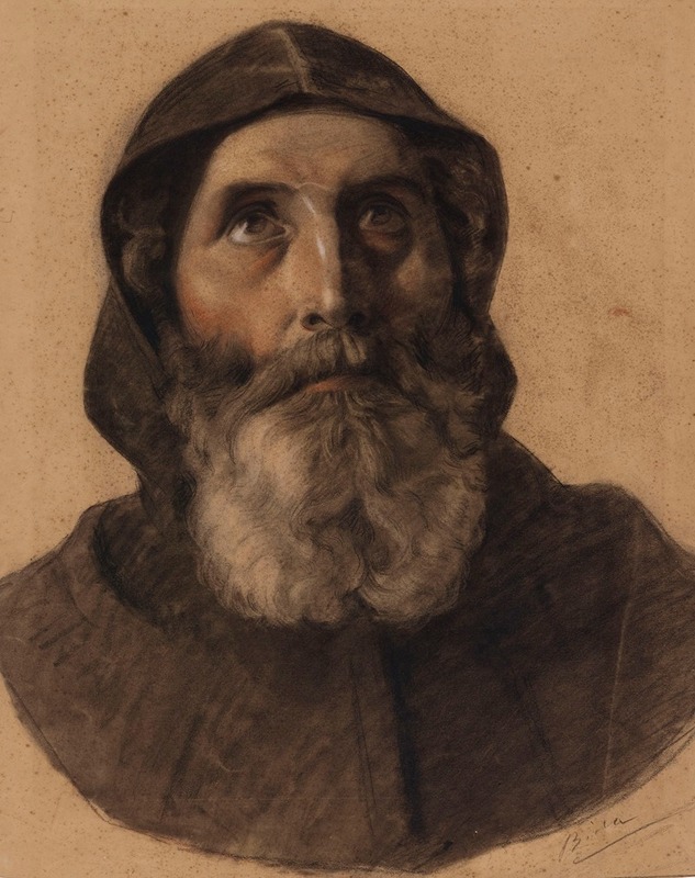Alexandre Bida - Tête de moine barbu
