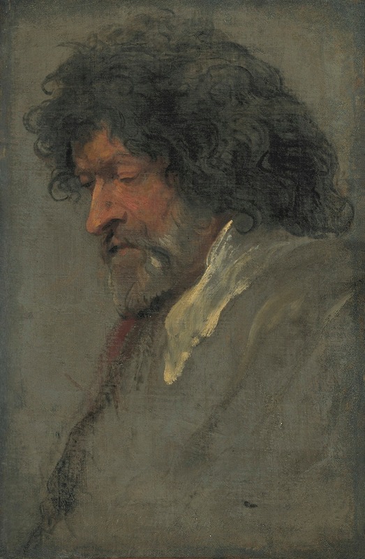 Anthony van Dyck - Head study of a man
