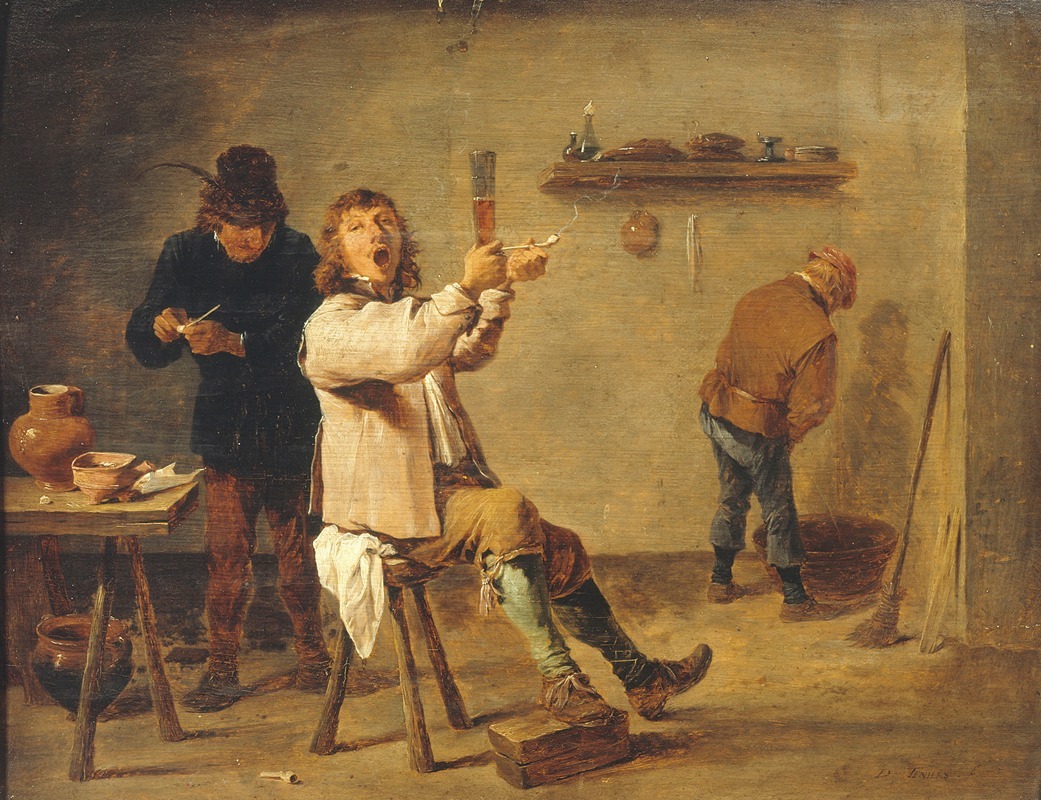 David Teniers The Younger - La Chanson à boire