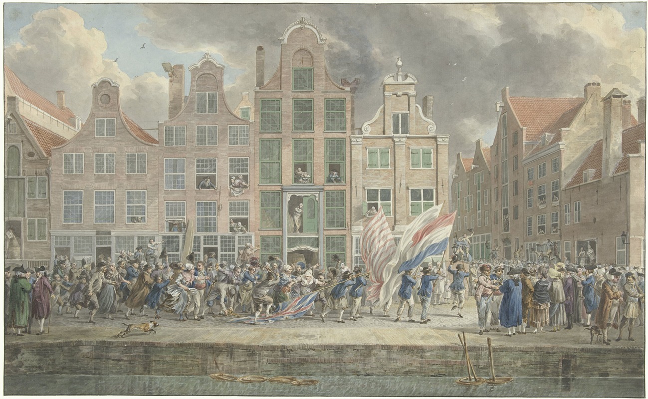 Dirk Langendijk - Anti-Engelse demonstratie te Rotterdam, 2 maart 1781
