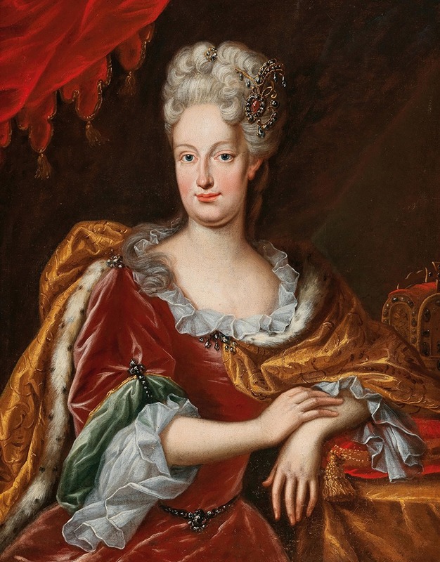 Frans van Stampart - Portrait of the Empress Elisabeth Christine (1691–1750)