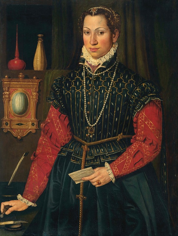 Giovanni Paolo Lolmo - Portrait of a noble woman