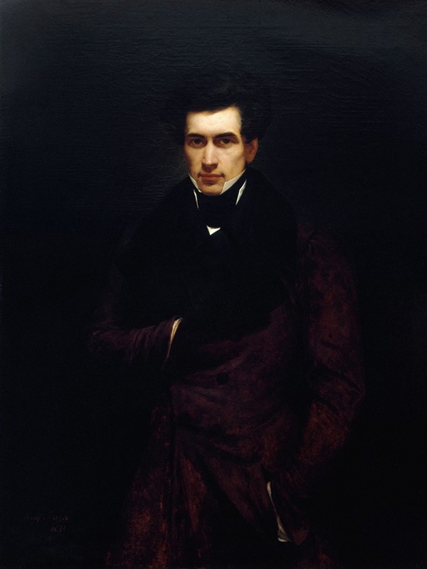 Hendrik Scheffer - Portrait d’Armand Carrel (1800-1836), journaliste
