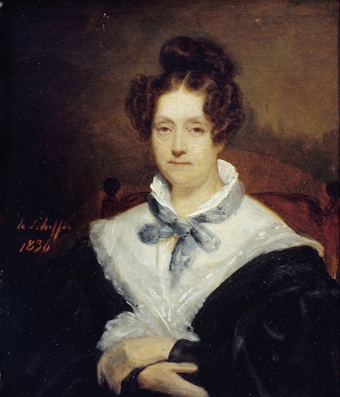 Hendrik Scheffer - Portrait de Cornélia Scheffer-Lamme