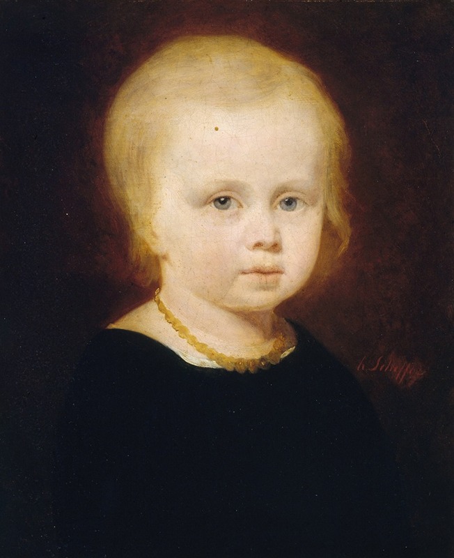 Hendrik Scheffer - Portrait d’enfant