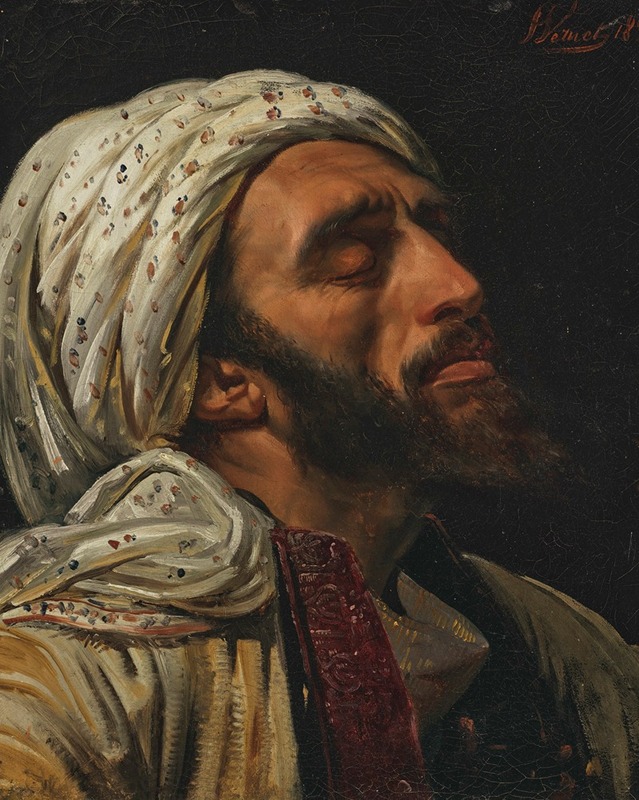 Horace Vernet - Portrait of an Arab man