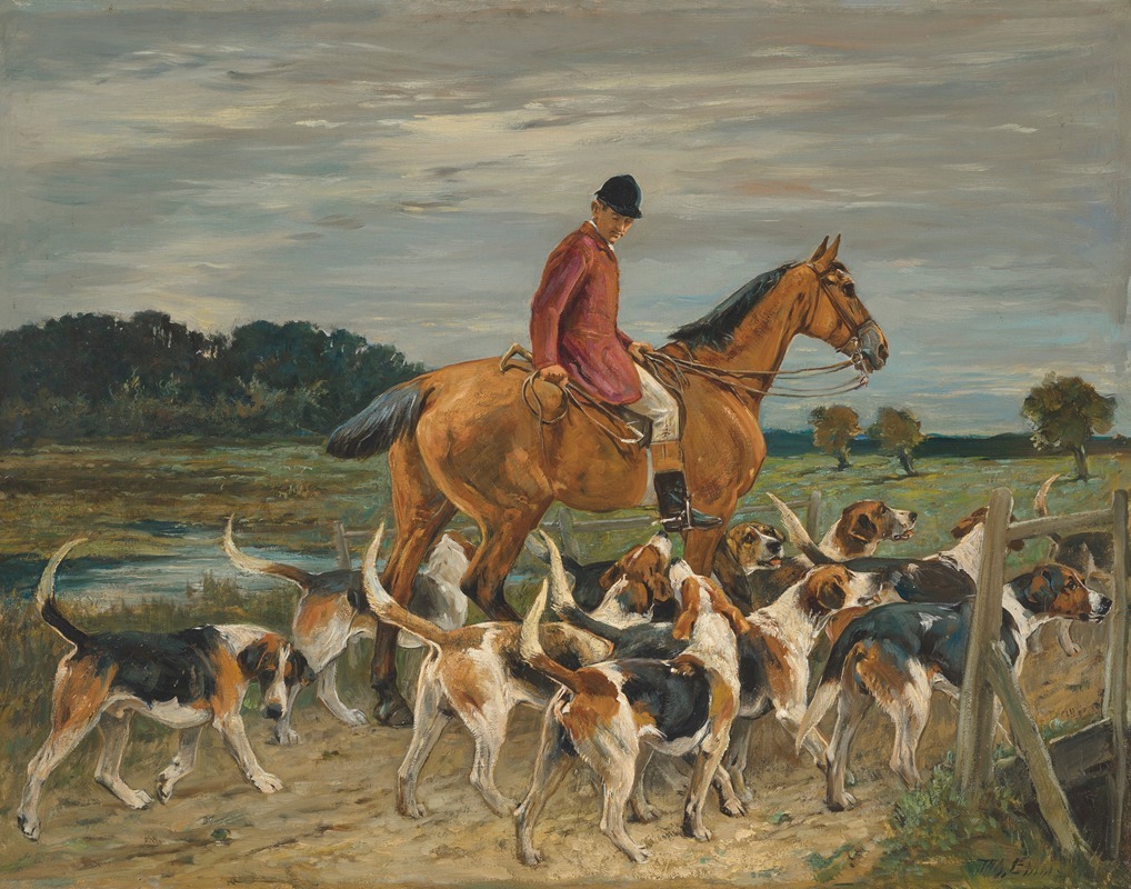 John Emms - Huntsman and hounds