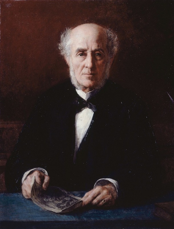 Jules Emmanuel Valadon - Portrait d’Étienne Arago (1802-1892), écrivain et homme politique