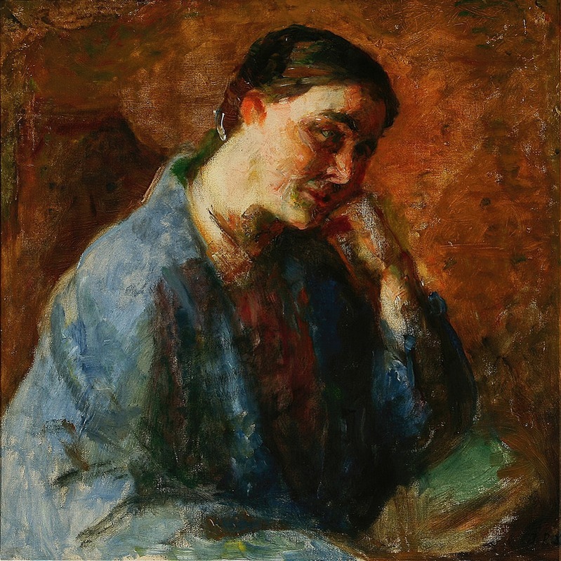 Julius Paulsen - Portræt af kunstnerens hustru, Esther Paulsen