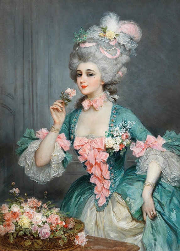 Lucius Rossi - An Elegant Lady with Roses