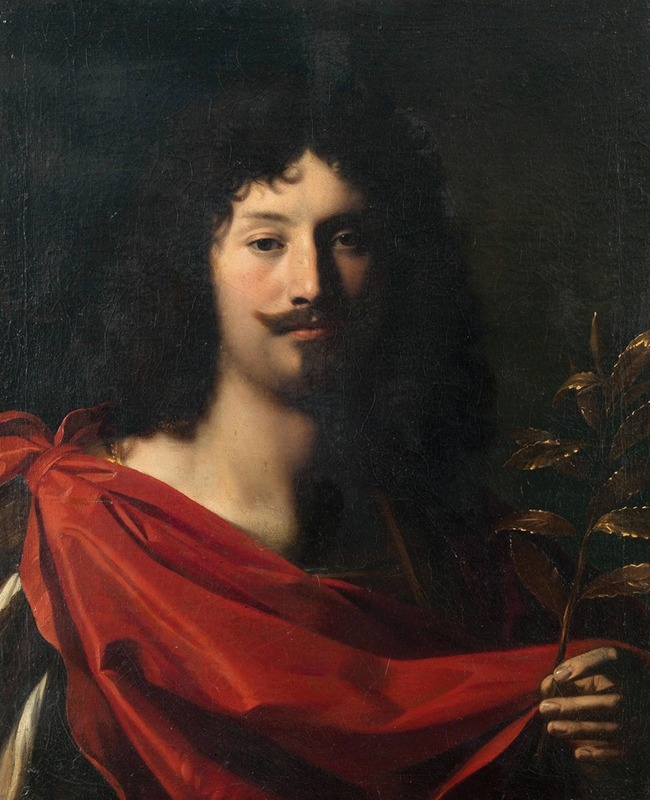 Nicolas Regnier - Portrait of a nobleman as Aeneas, holding a branch of golden laurel