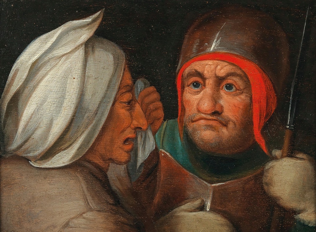 Peeter Baltens - A soldier and a peasant woman