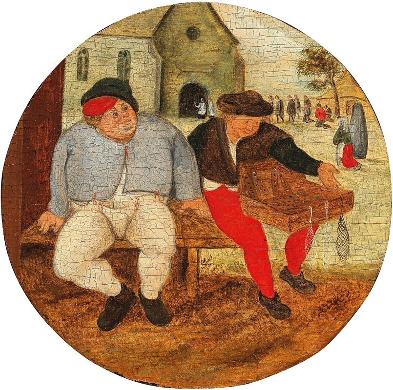 Pieter Brueghel The Younger - The Fat Peasant and the Merchant