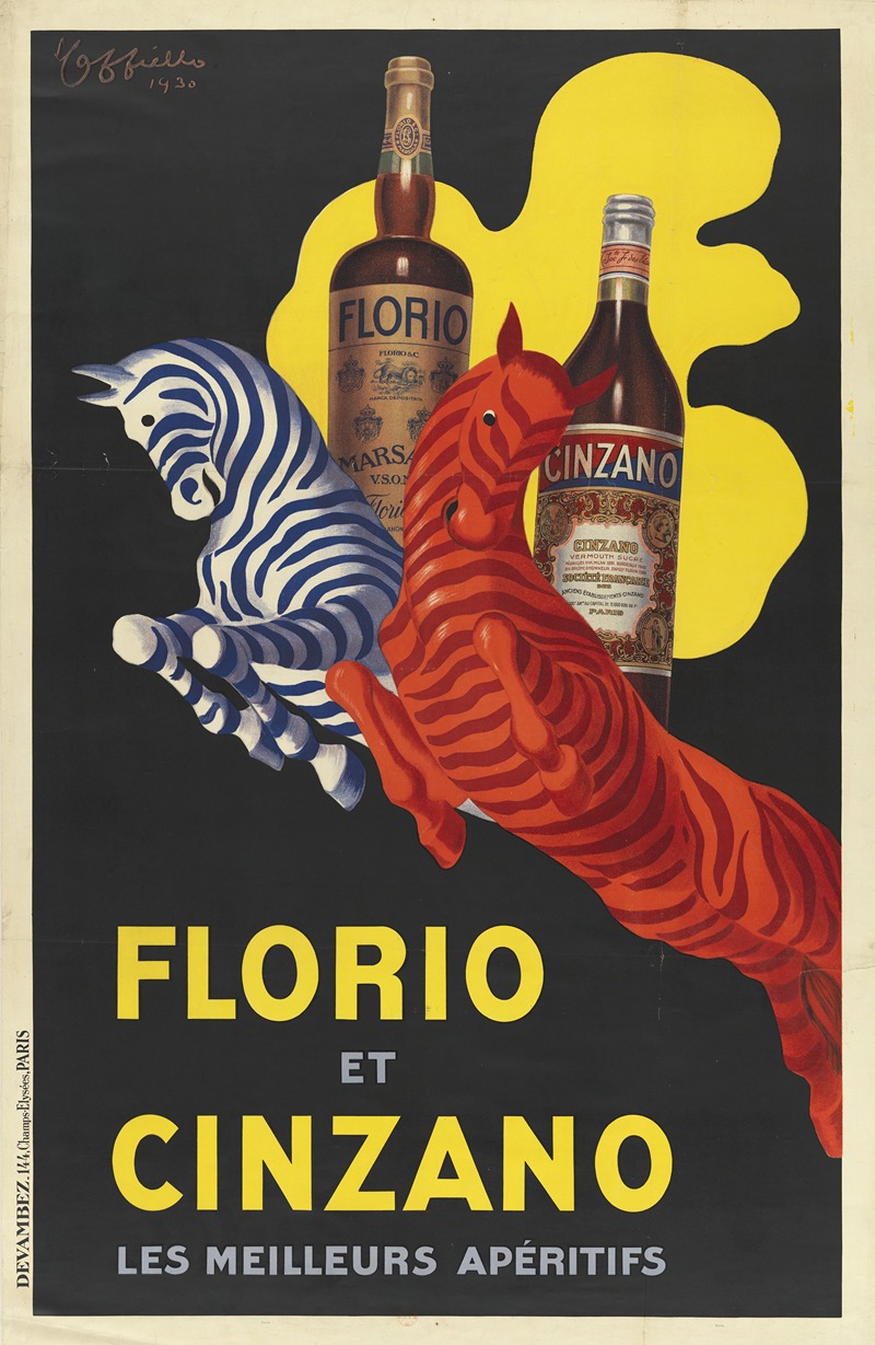 Leonetto Cappiello - Florio et Cinzano, les meilleurs apéritifs