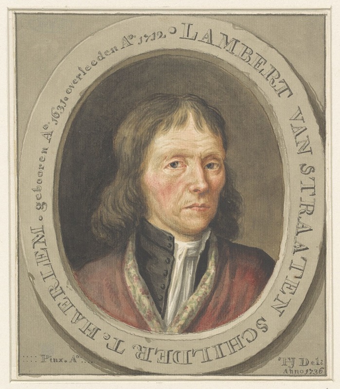 Tako Hajo Jelgersma - Portret van de schilder Lambert van Straaten