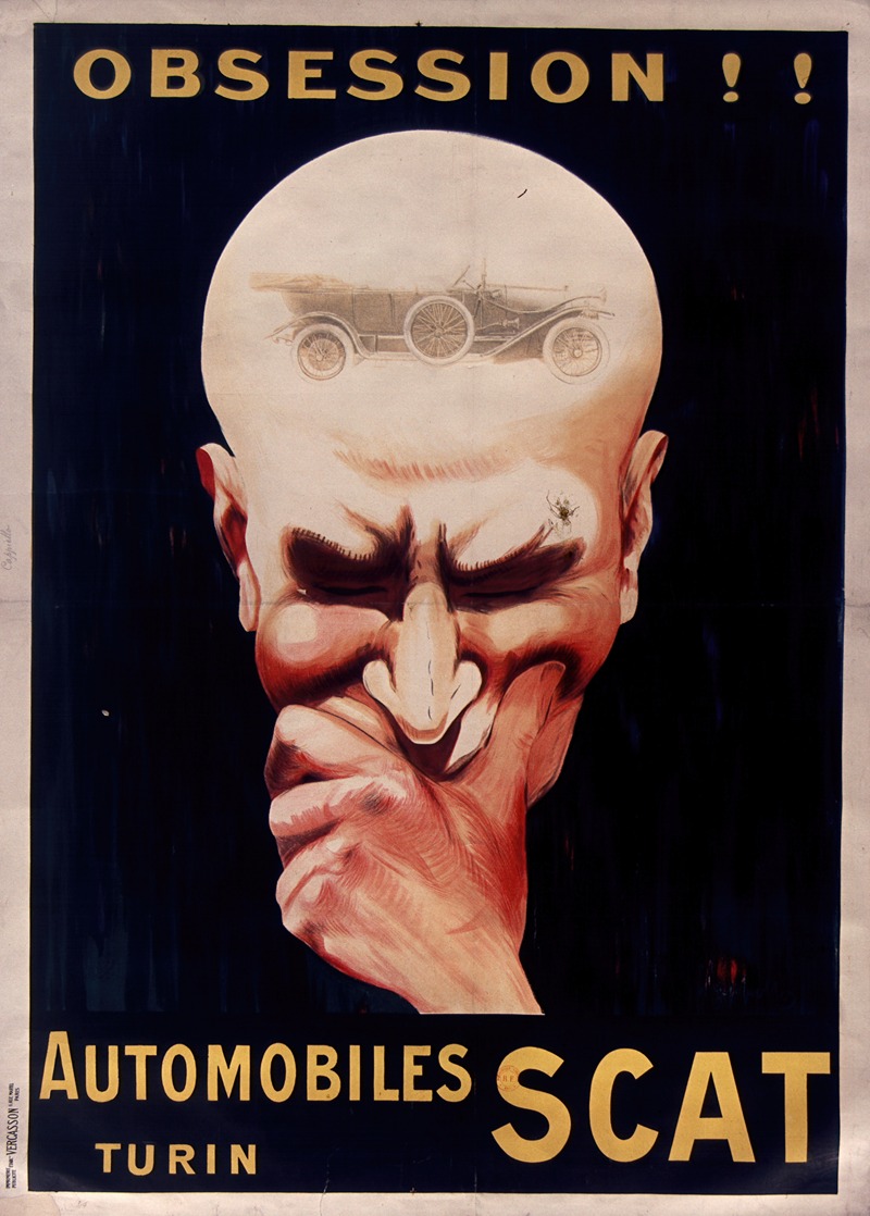 Leonetto Cappiello - Obsession ! ! Automobiles Scat Turin