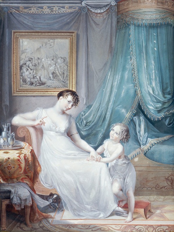 Marie-Gabrielle Capet - Portrait présumé de Madame Marie-Alexandre Vincent et de son fils André