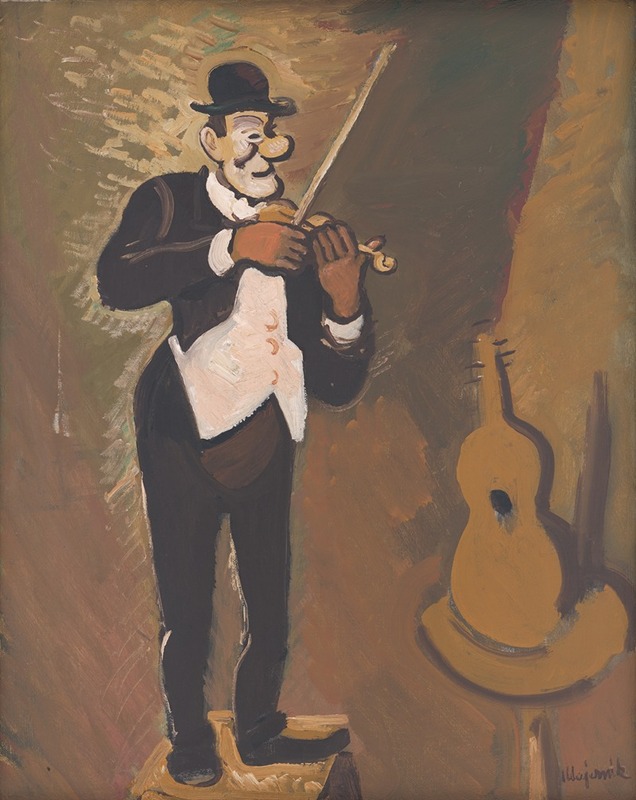Cyprián Majerník - Clown Playing the Violin