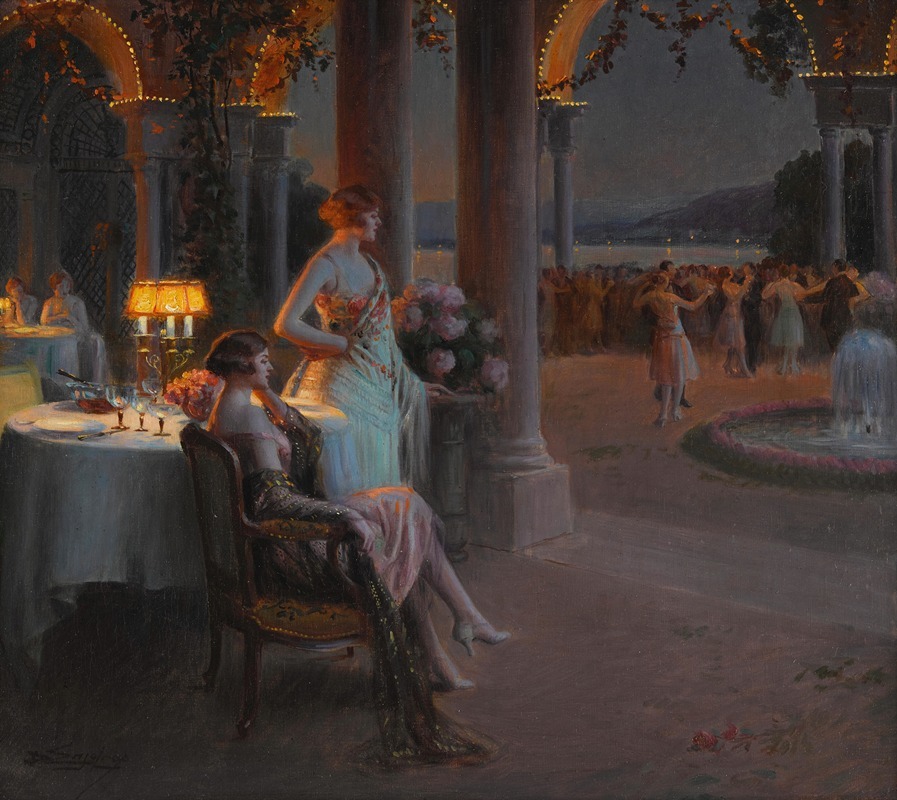 Delphin Enjolras - Le Soir sur la terasse