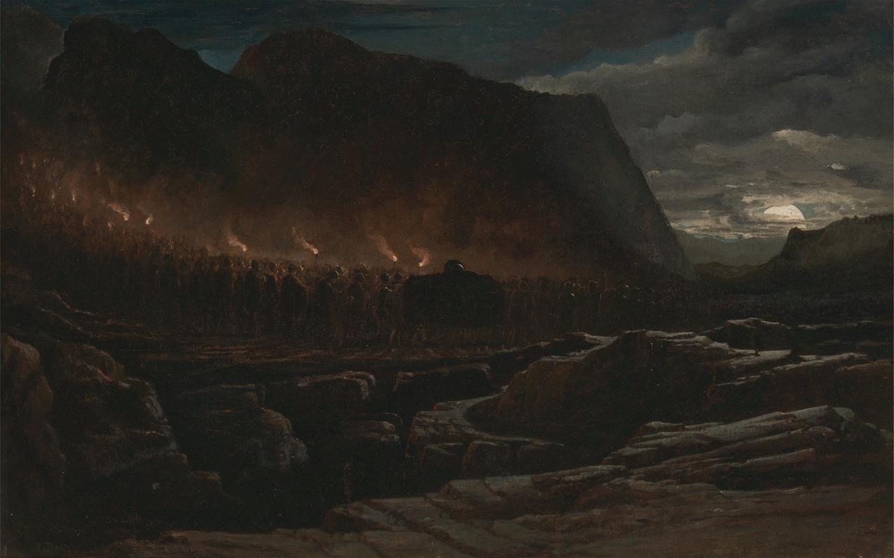 Francis Danby - A Mountain Chieftain’s Funeral