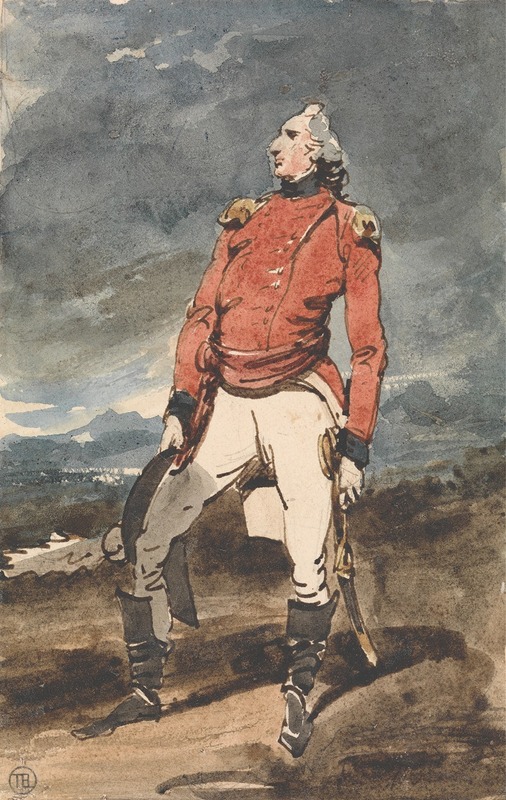George Chinnery - Study for the Portrait of a Military Officer