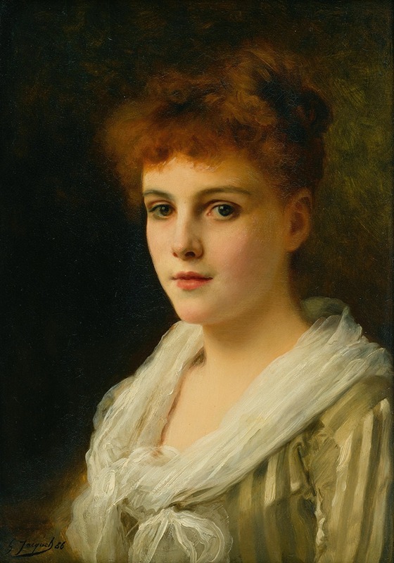 Gustave Jean Jacquet - An auburn haired beauty