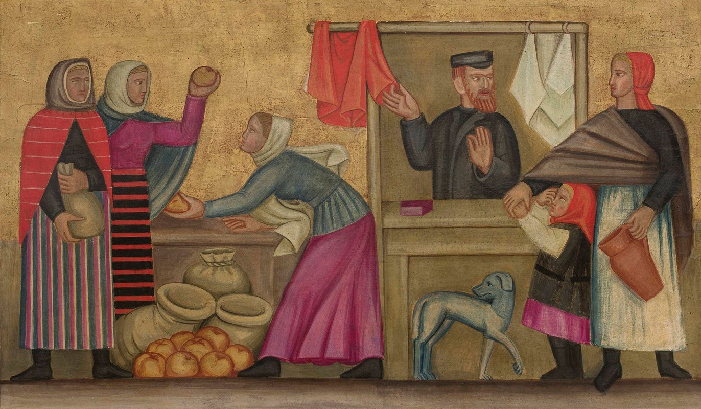 Helena Schrammówna - At a market