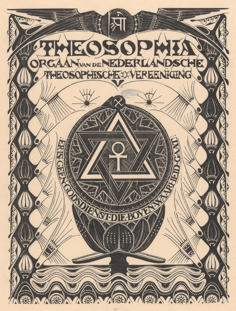 Mathieu Lauweriks - Omslag tijdschrift Theosophia