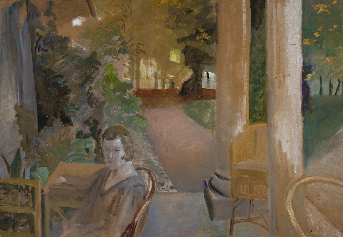 Jacek Malczewski - On the veranda