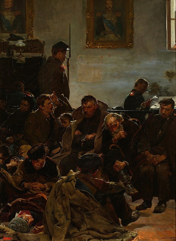 Jacek Malczewski - On the way to exile (Convicts on the way to Siberia)