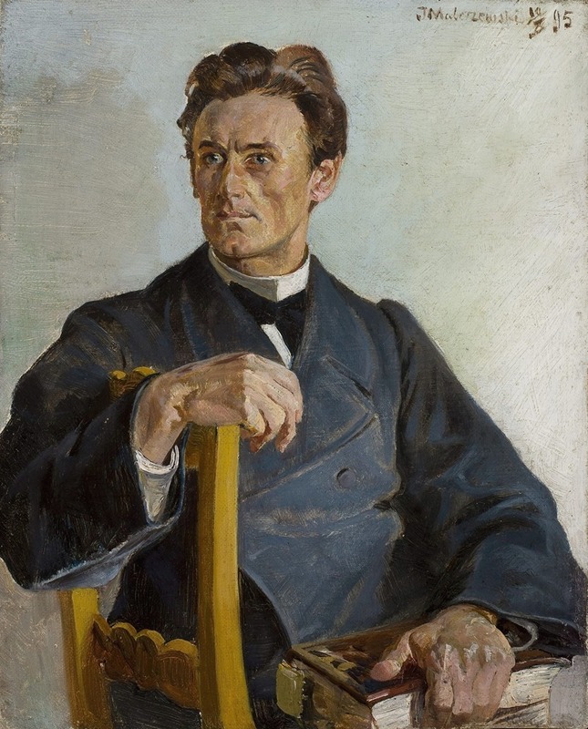 Jacek Malczewski - Portrait of priest Henryk Radomiński (ca.1870–after 1925)