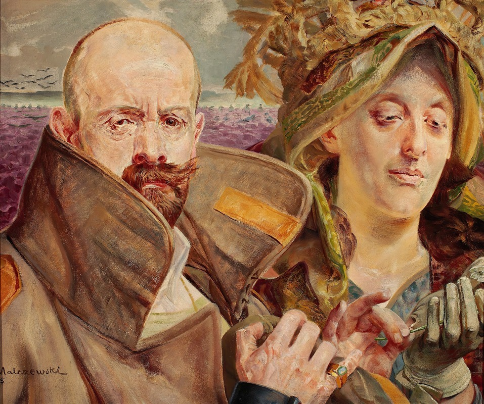 Jacek Malczewski - Primrose – Self-portrait with wife
