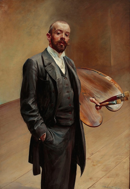 Jacek Malczewski - Self-portrait with palette