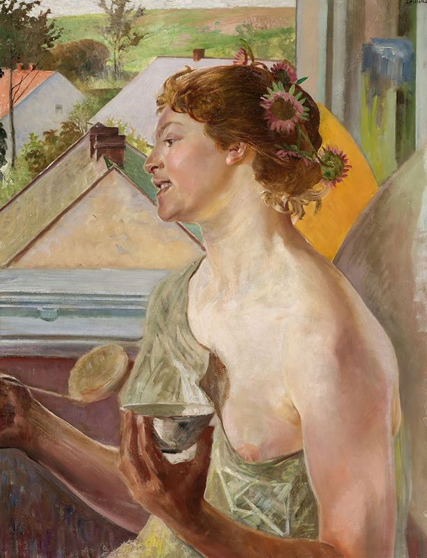 Jacek Malczewski - Soap bubbles (Woman with a cup)