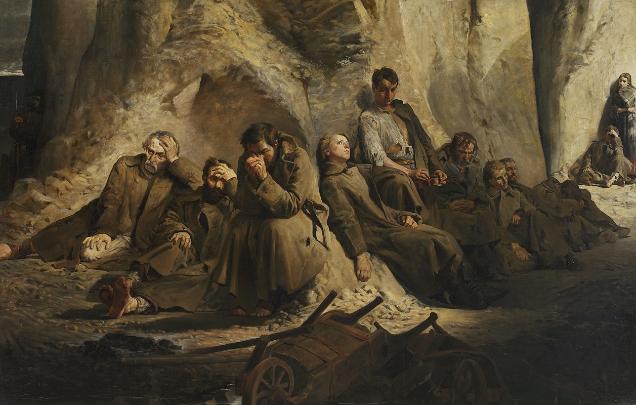 Jacek Malczewski - Sunday at the mine (Rest at the mine)